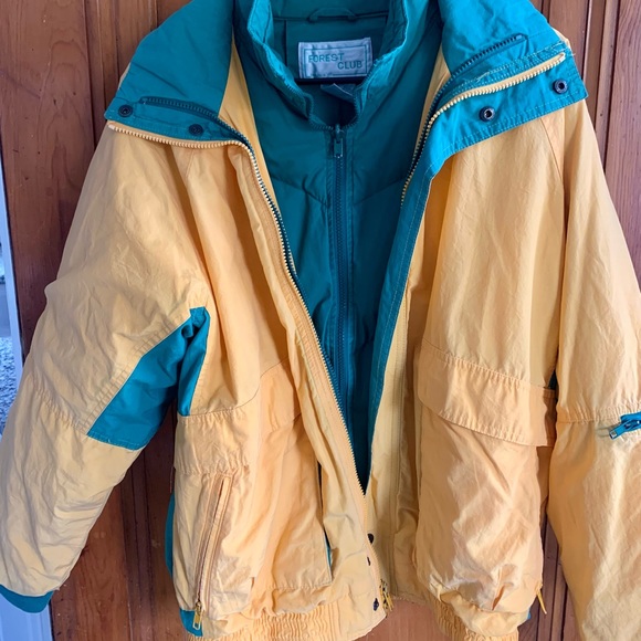 Vintage Retro Forest Club Double Lined Jacket Unisex - Picture 2 of 10